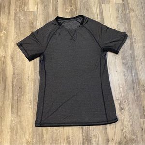 Lululemon Dark Gray metal vent short sleeve shirt
